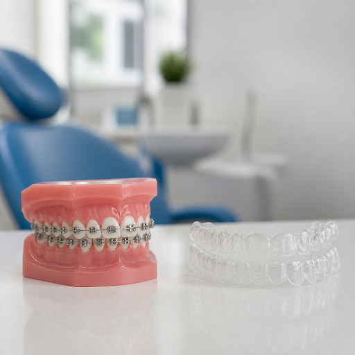 Thinking about straightening your teeth but confused between clear aligners and traditional brace… post image