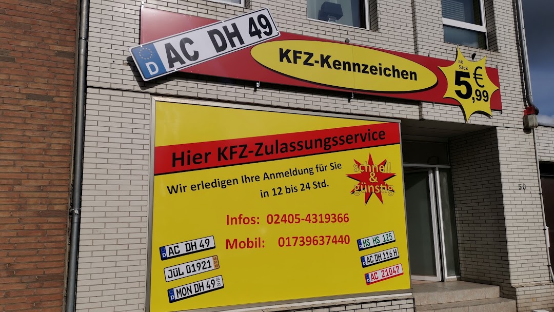 KFZ-Kennzeichenhalter  drucken - schnell & günstig