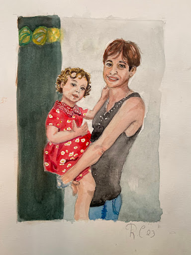 Ana Matías. Taller con tinta roja - Thumbnail