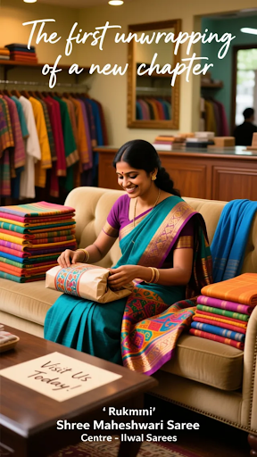 Experience the elegance of traditional India with Shree Maheshwari Saree Centre's exquisite handl… post image