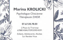 Marina Krolicki - Psychologue Clinicienne - Psychothérapeute EMDR à Krautergersheim
