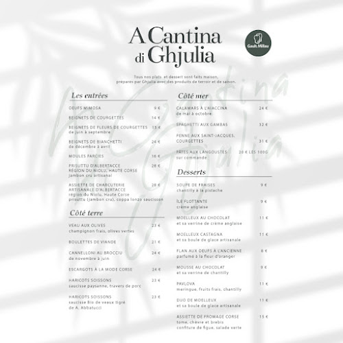 Avis sur A Cantina Di Ghjulia à Ajaccio - Restaurant