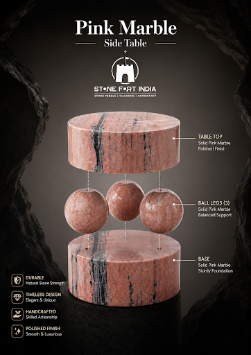 ✨ Pink Marble Side Table – Timeless Luxury in Natural Stone ✨ post image