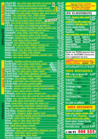 Menu Pizzeria Dolce Page 2