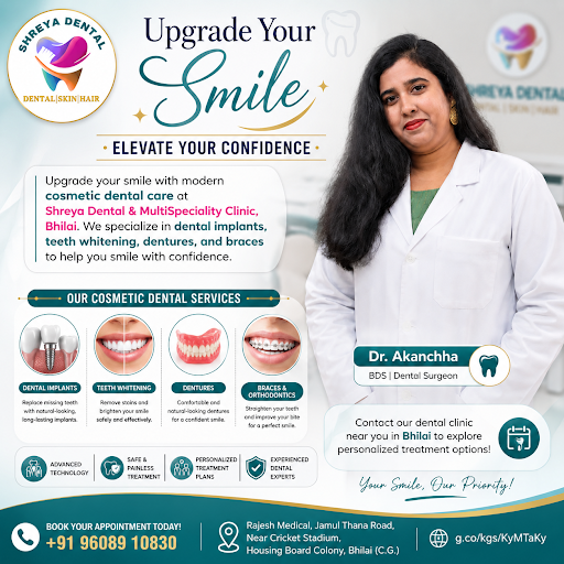 Upgrade your smile with modern cosmetic dental care at Shreya Dental and MultiSpeciality Clinic,… post image