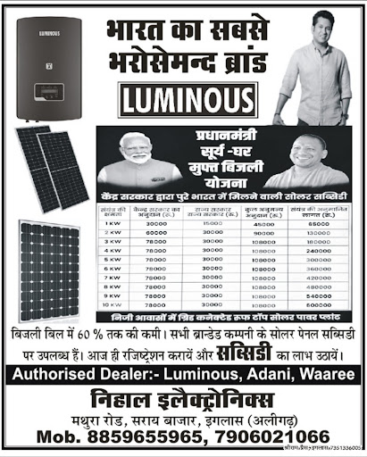 Solar lagwaye subsidy paaye post image