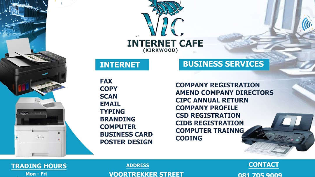 Vics Internet Cafe (Printing and Registration) Internet Cafe in Kirkwood
