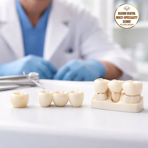 Confused about crowns, caps and bridges? You’re not alone. At Bloom Dental Multi-Speciality Clini… post image