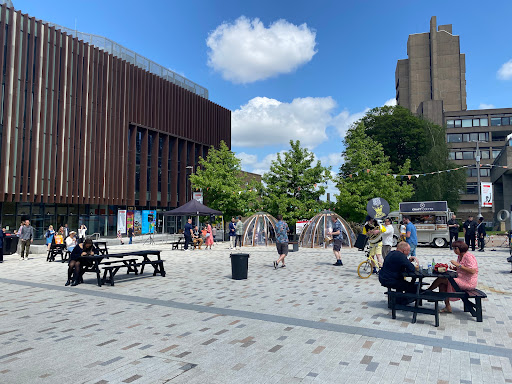 Centenary Square - University of Leicester Logo