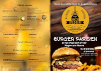 Menu Burger Parisien Page 1