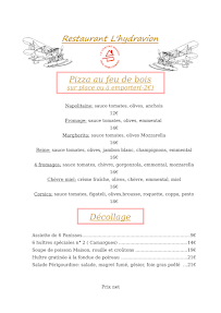 Menu Restaurant L’hydravion Martigues Page 2