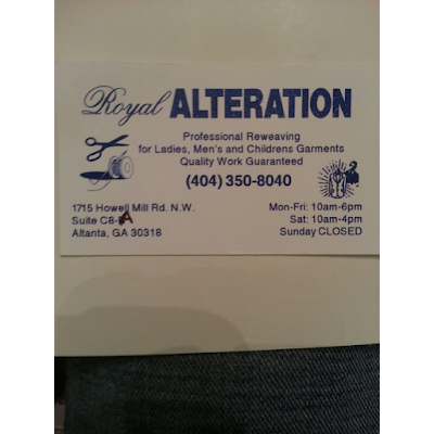 Photos of Royal Alteration - Atlanta, Georgia