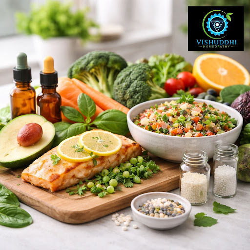 A balanced diet can greatly improve the results of your homeopathic treatment and help your body… post image