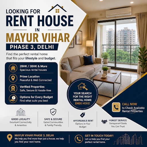 🏠 Looking for a Rent House in Mayur Vihar Phase 3, Delhi? post image