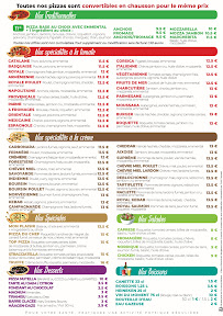 Menu Top Pizza - Feu de Bois Page 1