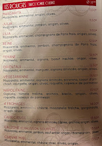Menu La pizza du théâtre Page 2