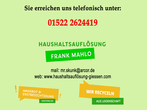 F. Mahlo Entrümpelung