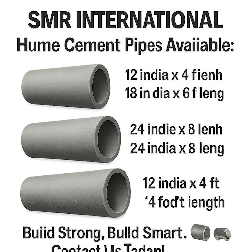 smr is a Precast hume pipes and Sauser Drains manufacturers and suppliers in hyderabad post image