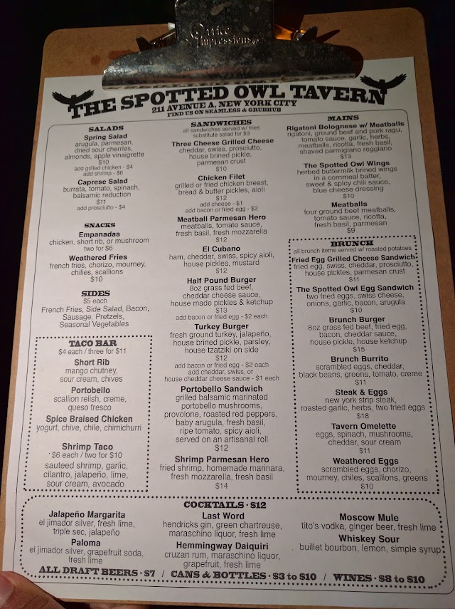 The Spotted Owl Tavern