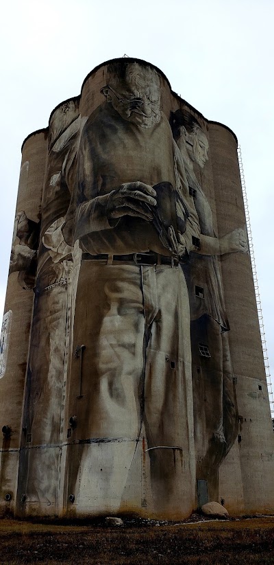 Guido van Helten Silo Mural