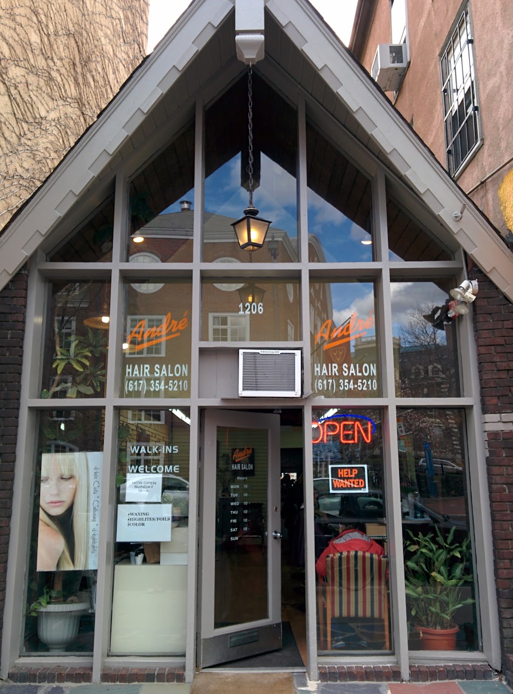 Andre Hair Salon, Cambridge — Massachusetts Ave, phone (617) 354-5210,  opening hours