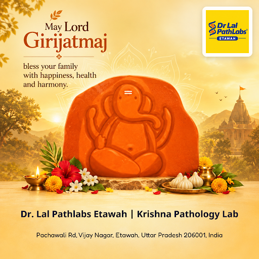 Celebrate Ganpati 2026 with doctor lal pathlabs at Krishna Pathology Lab in Etawah. Trusted for b…