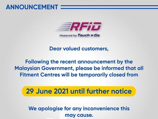 Rfid fitment centre