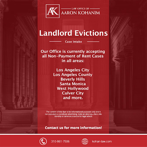 Law Office of Aaron Kohanim - Landlord Eviction Lawyer