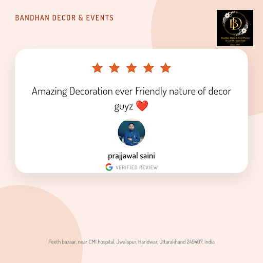 Prajjawal Saini's unforgettable wedding celebration in Haridwar was made possible by Bandhan deco… post image