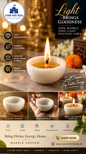 🪔 Marble Deepam – Stone Fort India post image