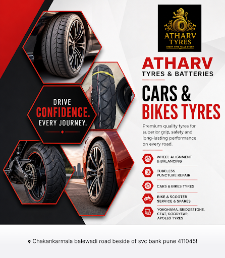 ATHARV TYRES & BATTARIES specializes in quality cars and bikes tyres, including Ceat tyres price… post image
