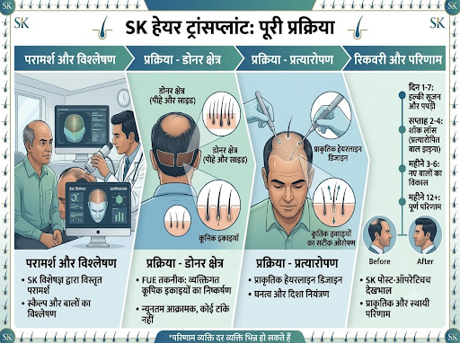 Considering getting a hair transplant? Visit SK Hair Transplant Clinic in Sector 44, Noida NCR, f… post image