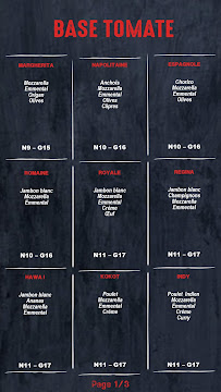 Menu M3NOTTI’S PIZZA Page 2