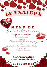 Menu LE TXALUPA Bateau Restaurant Page 4