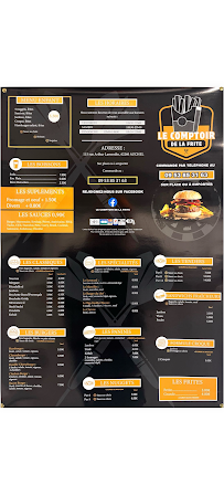 Menu Le comptoir de la frite Page 1