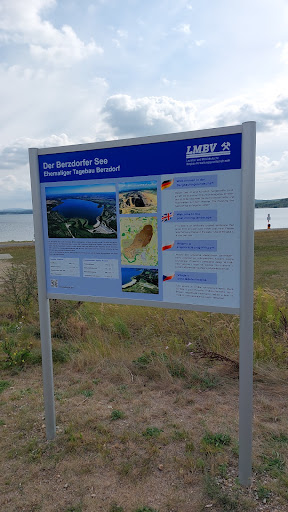 Infoschild "der Berzdorfer See / Ehemaliger Tagebau Berzdorf