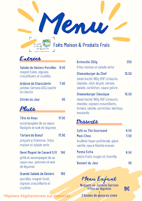 Menu Restaurant Au P'tit Creux des Landes Ychoux Page 1