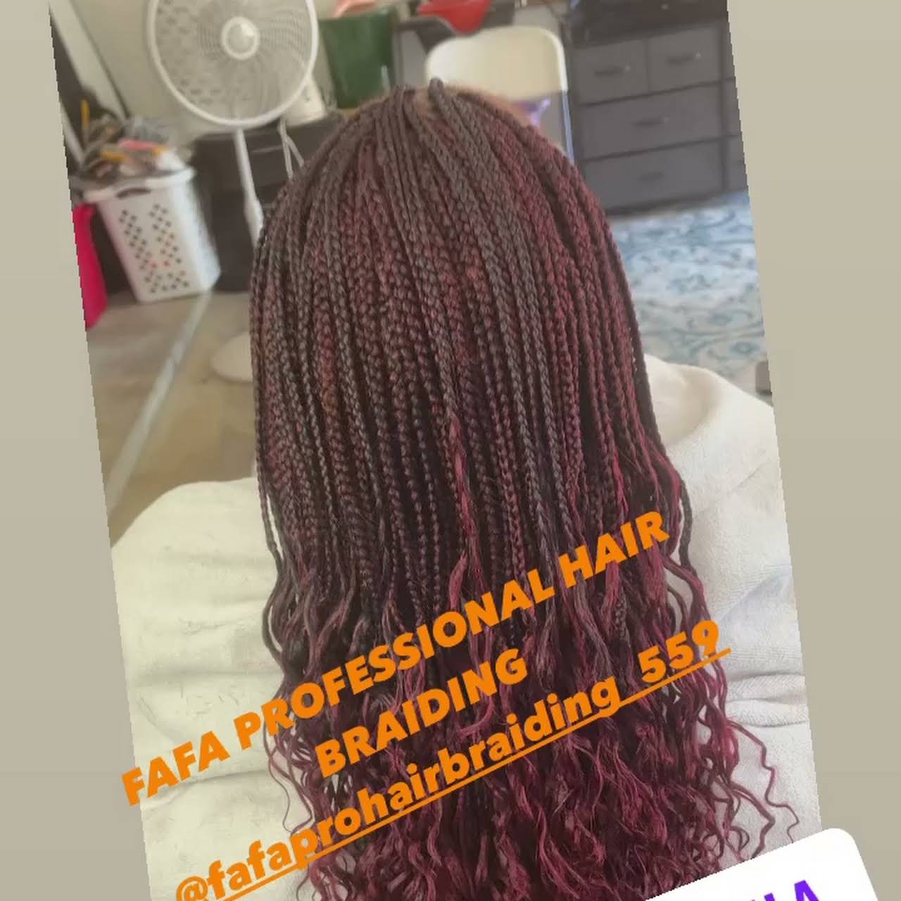 fafa professional hair braiding Hairdresser and cosmetology in Fresno