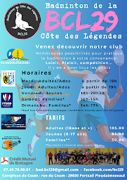 Photo n°3 de Badminton de la Côte des Légendes à Ploudalmézeau (Club de badminton)