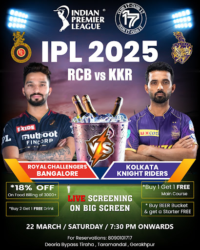 🏏 IPL 2025 – The Ultimate Cricket Extravaganza LIVE at Club 17! 🎉🔥 post image