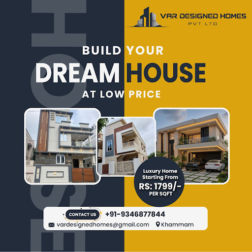 VAR Designed Homes Pvt Ltd is a leading residential construction company based in Khammam, Telang… post image