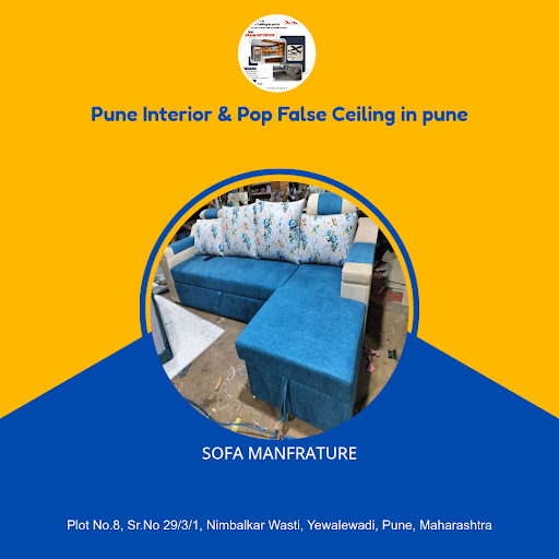 Transform your living space with our luxurious sofas, handcrafted by Pune Interior & Pop False Ce…