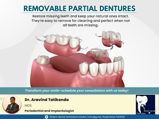 Removable partial dentures effectively replace missing teeth while preserving your natural ones.…