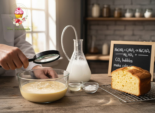 Ever wondered why your cake turns from a wet batter into a soft, fluffy sponge? At The Tastebuds…