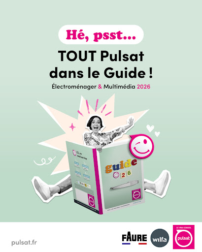 📖 Le Guide Annuel Pulsat 2026 arrive prochainement ! 🎉



Il arrive ! Le Guide Pulsat 2026 vous accompagne pour trouver les équipements qui répondront à tous vos besoins.



Que vous souhaitiez équiper votre cuisine, prendre soin de votre intérieur ou découvrir les dernières nouveautés en image, son et multimédia, vous y trouverez une large sélection de produits, des conseils et des solutions adaptées à votre quotidien.



✨ Des nouveautés, des marques reconnues avec l’arrivée des marques FAURE et WILFA et toujours le vrai conseil de vos experts Pulsat pour vous accompagner dans tous vos projets.

N'attendez plus pour le découvrir !



Rendez-vous prochainement dans vos magasins Pulsat ou sur pulsat.fr pour pouvoir découvrir le guide Pulsat 2026.



#Pulsat #Guide2026 #Électroménager #Multimédia #Maison #Innovation #LeVraiConseil #Faure #Wilfa