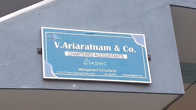 V. Ariaratnam & Co Chartered Accountants, Author: Jekhan Aruliah