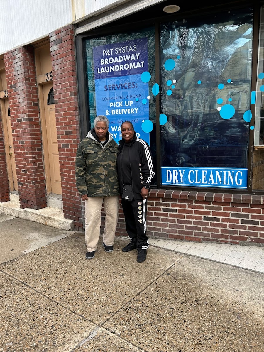 Clean laundry equipment at P&T SYSTAS Broadway Laundromat in Boston, MA