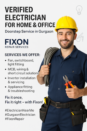 Verified Electrician for Home & Office – Doorstep Service in Gurgaon post image