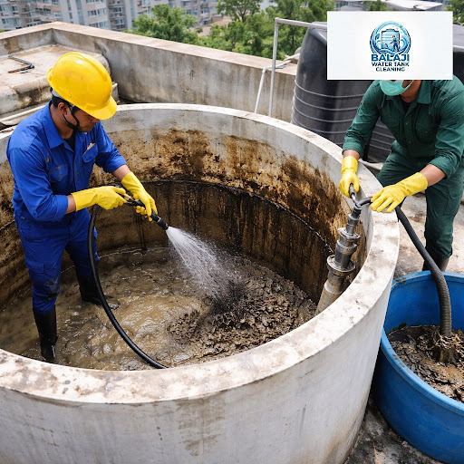 Dirty overhead tanks can affect your family’s health and water quality. At Balaji Water Tank Clea…
