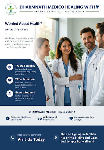 DHARMNATH MEDICO HEALING WITH ♥️ offers a wide range of healthcare products to support your well-…